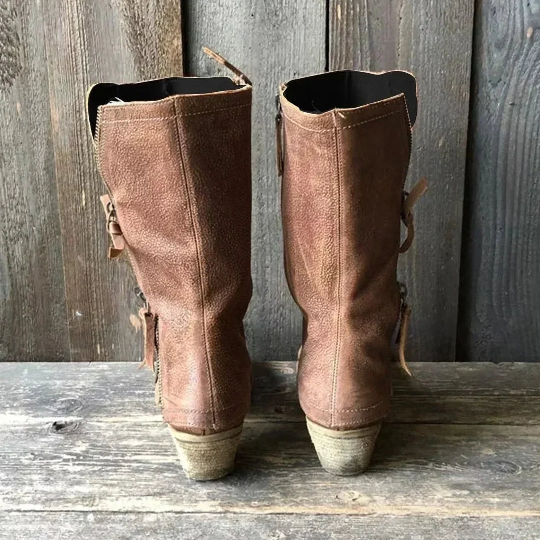 Andrea | Leather Fall Boots