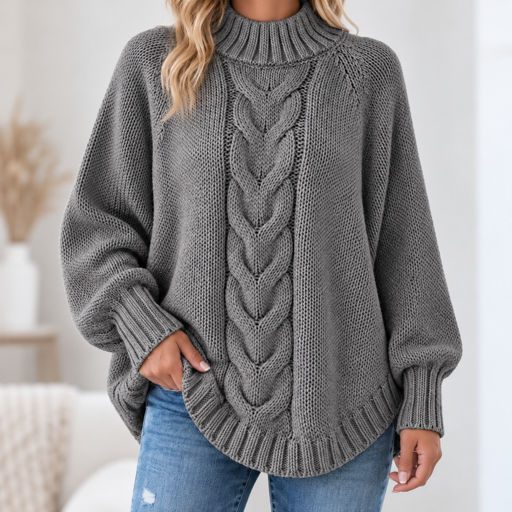 Pamella - Cable Knit Oversized Sweater
