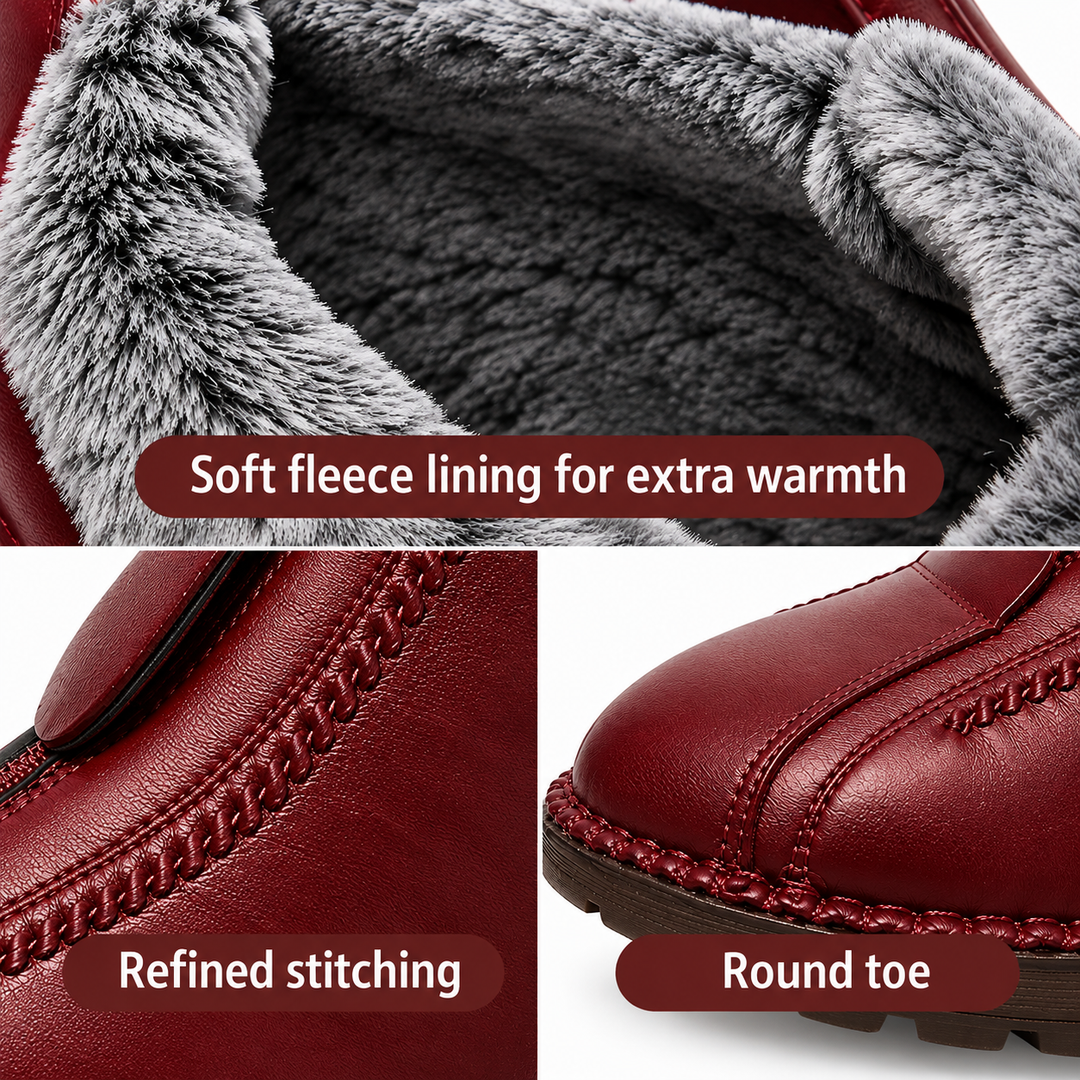 Lynne™ | Orthopaedic Leather Ankle Boots with Zip