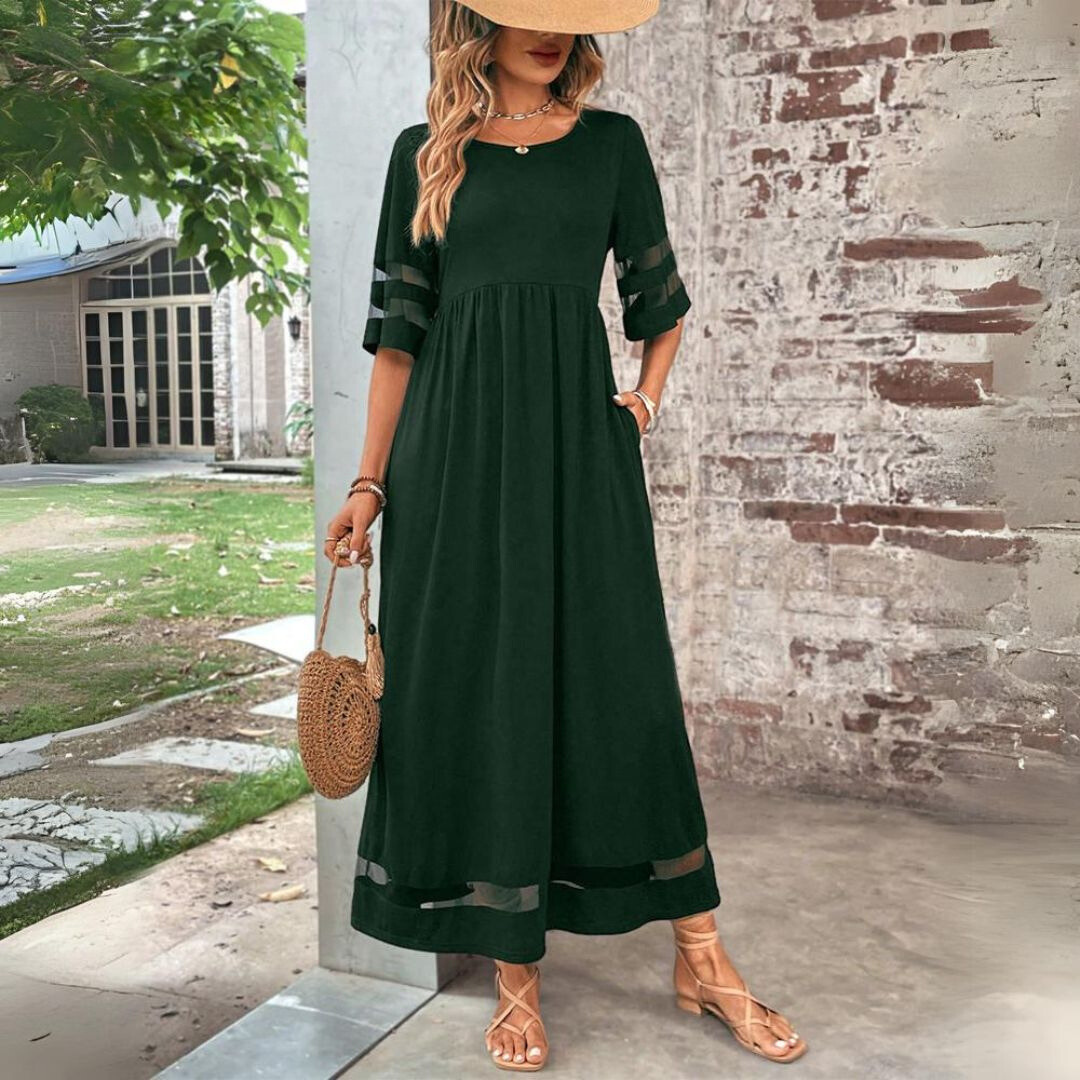 Aubrey | Flattering Tummy-Smoothing Midi Dress.