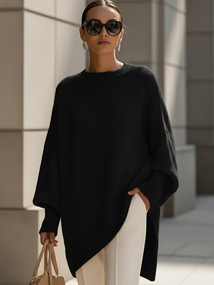 Isolde | Oversized Drape Knit Sweater