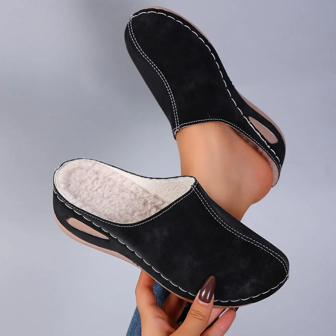 Mabel | Orthopaedic Fleece-Lined Slippers