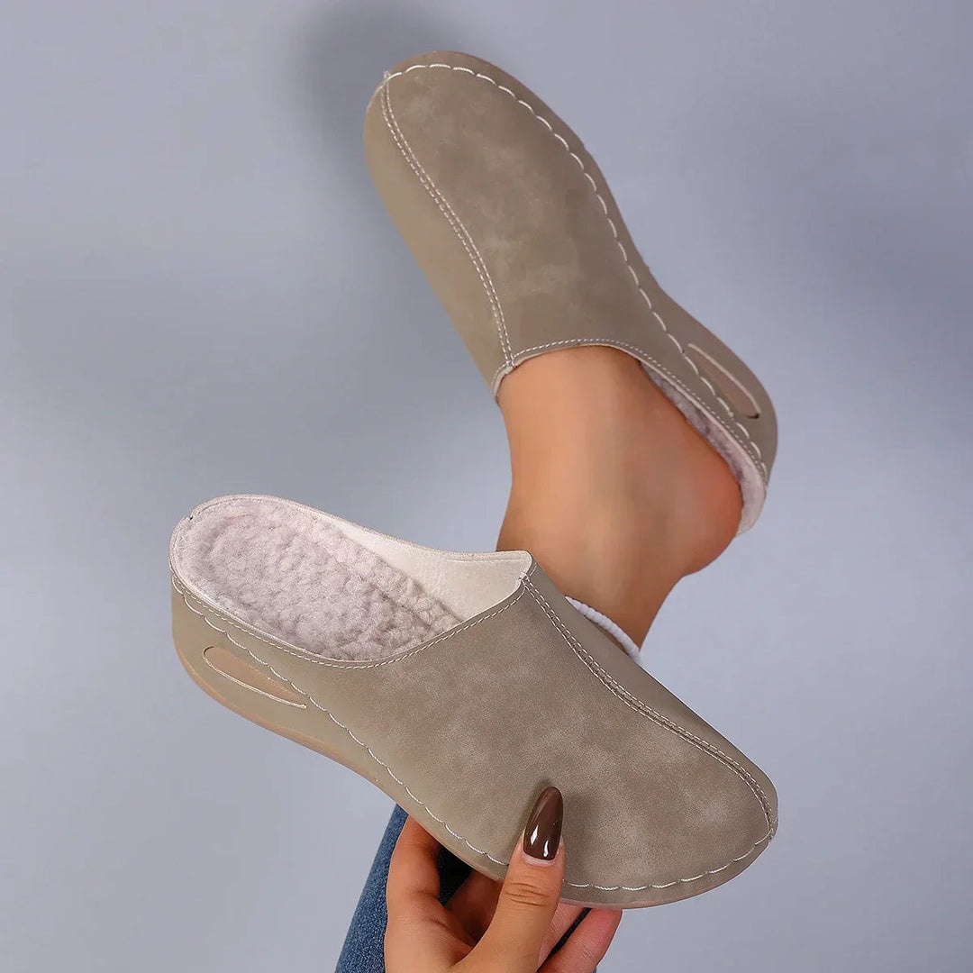 Mabel | Orthopaedic Fleece-Lined Slippers