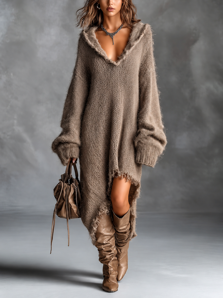 Heather | Hooded Midi Dress