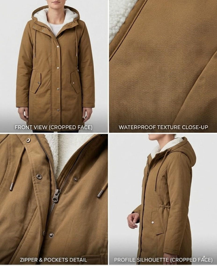 Women’s Cozy Hooded Weatherproof Coat