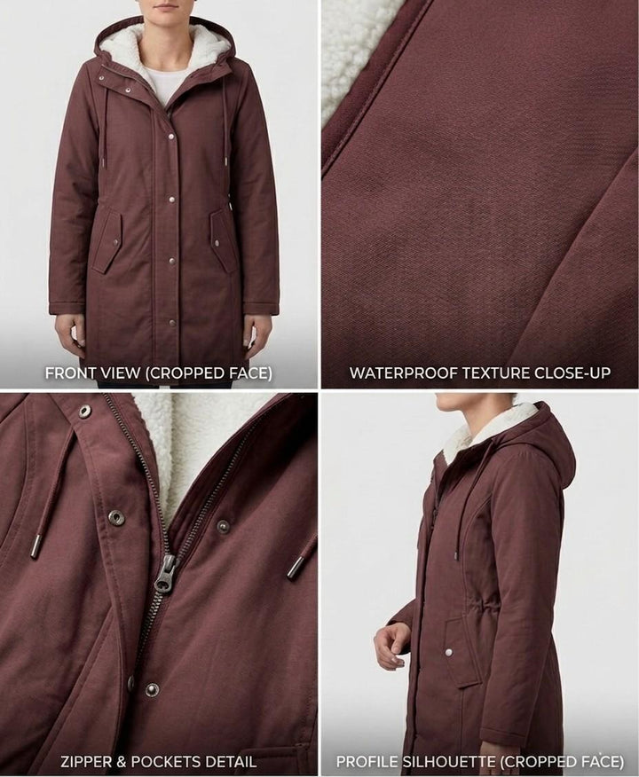 Women’s Cozy Hooded Weatherproof Coat