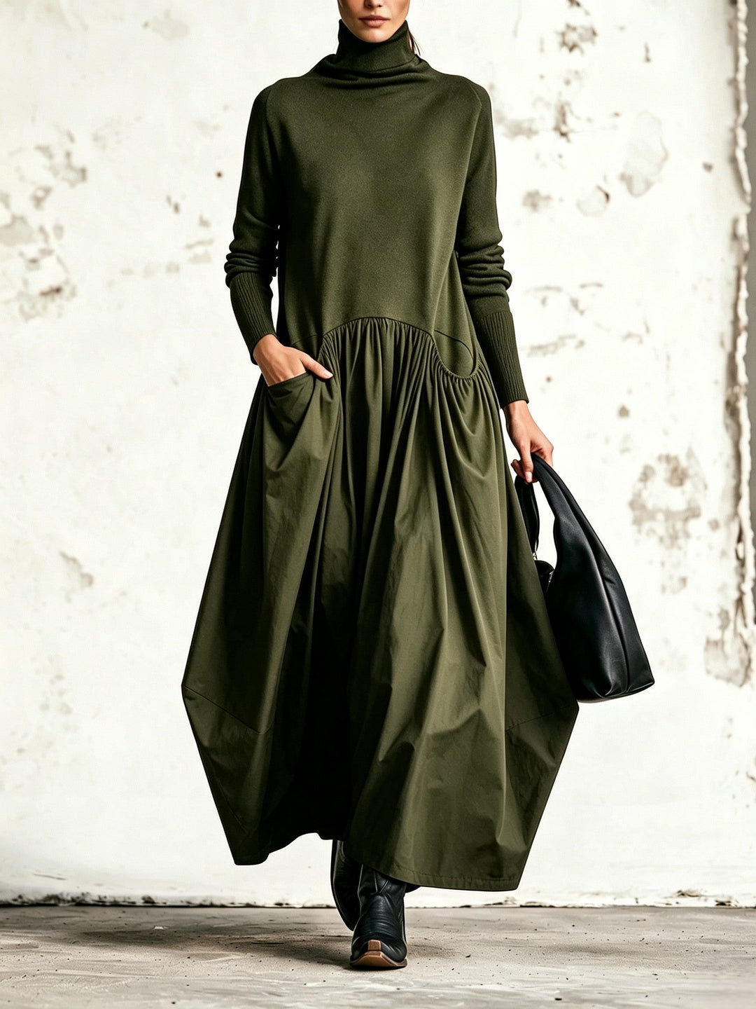 Sloane | High Neck Pocket Maxi