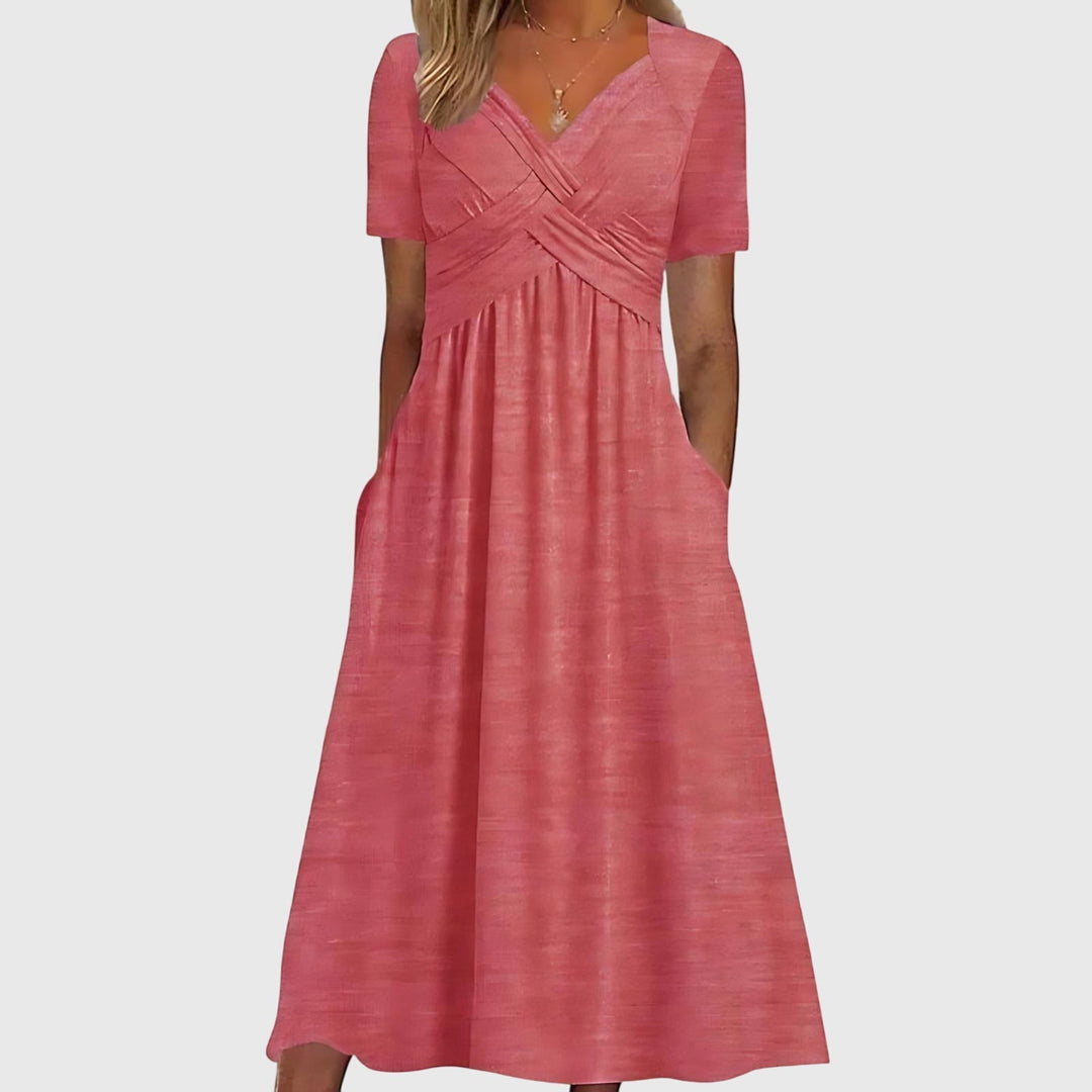Viola | Midi Dress with Tummy Control